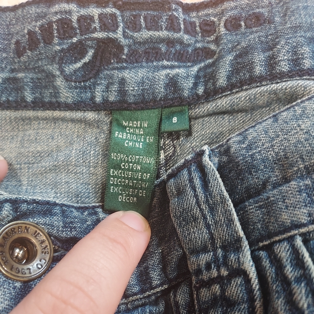 Blue Jeans With Pattern - Picture 2 of 7